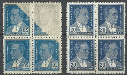 Turkey; 1951 6th Ataturk Issue 20 K. ERROR "Abklatsch Print" MNH** - Unused Stamps