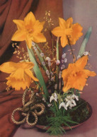 FLOWERS Vintage Postcard CPSM #PAR059.GB - Flowers