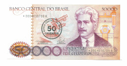 BRAZIL REPLACEMENT NOTE Star*A 50 CRUZADOS ON 50000 CRUZEIROS 1986 UNC P10983.6 - Lokale Ausgaben