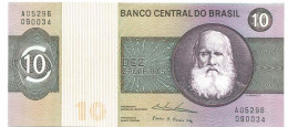 BRASIL 10 CRUZEIROS 1970 UNC Paper Money Banknote #P10837.4 - [11] Emissioni Locali