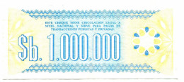 BOLIVIA 1 000 000 PESOS BOLIVIANOS 1985 SERIE L AUNC Paper Money #P10819.4 - [11] Emissions Locales