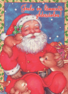 PAPÁ NOEL NAVIDAD Fiesta Vintage Tarjeta Postal CPSM #PAJ787.ES - Santa Claus