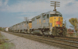 TREN TRANSPORTE Ferroviario Vintage Tarjeta Postal CPSMF #PAA383.ES - Eisenbahnen