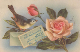 FLOWERS Vintage Postcard CPSMPF #PKG087.GB - Fleurs