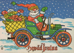 PÈRE NOËL Bonne Année Noël Vintage Carte Postale CPSM #PBB103.FR - Santa Claus