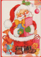 PÈRE NOËL NOËL Fêtes Voeux Vintage Carte Postale CPSM #PAJ515.FR - Santa Claus
