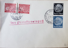 DE Praha 1942 Über Protektoratspost - Andere & Zonder Classificatie