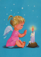 ENGEL WEIHNACHTSFERIEN Feiern & Feste Vintage Ansichtskarte Postkarte CPSM #PAJ001.DE - Anges