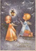 ENGEL WEIHNACHTSFERIEN Feiern & Feste Vintage Ansichtskarte Postkarte CPSM #PAH118.DE - Anges