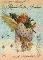 ENGEL WEIHNACHTSFERIEN Feiern & Feste Vintage Ansichtskarte Postkarte CPSM #PAH182.DE - Anges