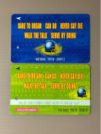 Mint Singapore SMRT TransitLink Metro Train Subway Ticket Card, National Youth Council, Set Of 2 Mint Cards - Singapore