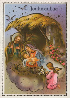 ANGE Noël Bébé JÉSUS Vintage Carte Postale CPSM #PBP280.FR - Engelen