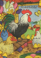 PÂQUES POULET ŒUF Vintage Carte Postale CPSM #PBO780.FR - Easter