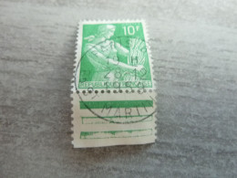 Type Moissonneuse - Typographie - 10f. - Yt 1115A - Vert - Oblitéré - Année 1959 - - 1957-1959 Oogst