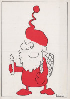 BABBO NATALE Natale Vintage Cartolina CPSM #PAK561.IT - Santa Claus
