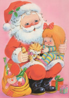 BABBO NATALE BAMBINO Natale Vintage Cartolina CPSM #PAK369.IT - Kerstman