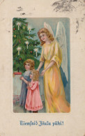 1910 ENGEL WEIHNACHTSFERIEN Vintage Antike Alte Postkarte CPA #PAG675.DE - Anges