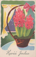 FLOWERS Vintage Ansichtskarte Postkarte CPA #PKE607.DE - Fiori