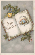 Buon Anno Natale CANDELA Vintage Cartolina CPSMPF #PKD716.IT - Nouvel An
