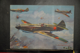 CP,  ILLUSTRATEUR, Louis Petit, Avion, Aviation,  LAGG 3 URSS CHASSEUR,   Collection Des Avions Alliés - 1939-1945: II Guerra