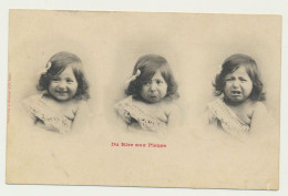 Carte Fantaisie Enfant - Du Rire Aux Pleurs.. - Phototypie BERGERET - Bergeret