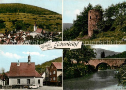 73854787 Eichenbuehl  Unterfranken Panorama Kirche Turm Bruecke Kapelle  - Autres & Non Classés