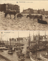 BLANKENBERGHE :  Les ânes Au Repos + Le Port ( 2 Cartes ). - Blankenberge