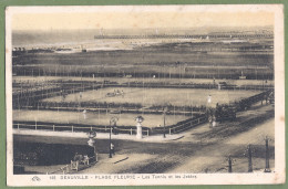 CPA  - CALVADOS - DEAUVILLE PLAGE FLEURIE - LES TENNIS ET LES JETÉES - - Deauville