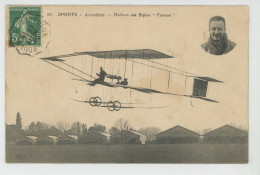 AVIATION - DICKSON Sur Biplan FARMAN - ....-1914: Précurseurs