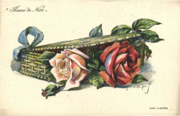 J Em Dupuis Fleurs De Nice Roses RV - Fleurs