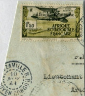 !!! AEF PA N°14 OBLITEREE SUR FRAGMENT. TB - Used Stamps