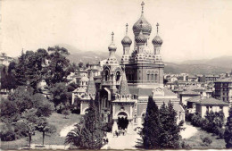 CPSM -NICE - EGLISE RUSSE (CIRCULE EN 1956) - Monumenten, Gebouwen