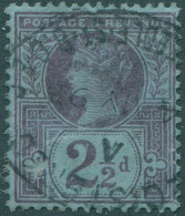 Great Britain 1887 SG201 2½d Purple/blue QV #3 FU - Andere & Zonder Classificatie