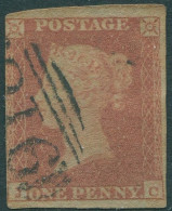 Great Britain 1841 SG8 1d Red QV Blued Paper **JC Imperf FU - Sin Clasificación