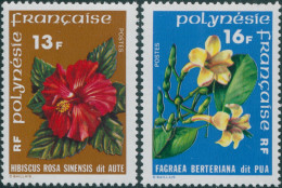 French Polynesia 1978 Sc#301-302,SG276-277 Flowers Set MNH - Andere & Zonder Classificatie
