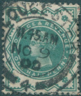 Great Britain 1900 SG213 ½d Blue-green QV #2 FU - Sonstige & Ohne Zuordnung