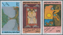 French Polynesia 1990 Sc#549-551,SG599-601 Polynesian Legends Set MNH - Otros & Sin Clasificación