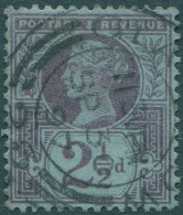 Great Britain 1887 SG201 2½d Purple/blue QV #5 FU - Otros & Sin Clasificación