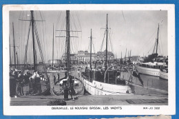 CPA Type Carte Photo - CALVADOS - DEAUVILLE PLAGE FLEURIE - LE NOUVEAU BASSIN - LES YACHTS - Beaux Voiliers - Deauville