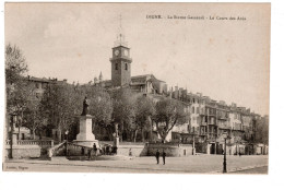 04 DIGNE, La Statue Gassendi. Le Cours Des Arès. - Digne