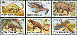 Romania 1993, Prehistoric Animals - 6 V. MNH - Vor- U. Frühgeschichte