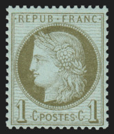 N°50, Cérès 1c Vert-olive, Neuf ** Sans Charnière - TB - 1871-1875 Ceres