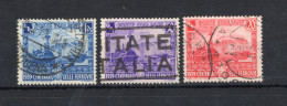 1939 REGNO SET USATO 449/451 Centenario Delle Ferrovie Italiane - Oblitérés