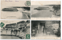 LOT 4 CPA * MESCHERS Rocher De La Couronne Conche Des Vergnes Falaise Régulus Grotte Fontaines Intérieur Marie Guichard - Meschers