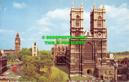 R519032 London. Westminster Abbey And Big Ben. Photographic Greeting Card. Natur - Altri & Non Classificati