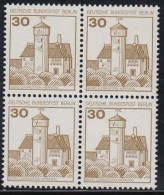 Berlin Mi.Nr.534 - Burgen Und Schlösser - Burg Ludwigstein - 4er Block - Postfrisch - Unused Stamps