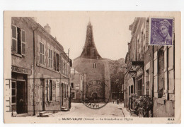 SAINT VAURY * CREUSE * GRANDE RUE * EGLISE * BOULANGERIE * Carte N° 5 Sépia - Autres & Non Classés