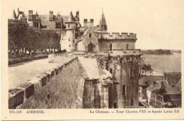 CPA - AMBOISE - LE CHATEAU - TOUR CHARLES VIII ET FACADE LOUIS XII - Amboise