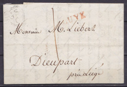 L. Datée 9 Décembre 1817 De ??? Pour DIEUPART Près Liège - Griffe "LUYK" - Port "|" - 1815-1830 (Holländische Periode)