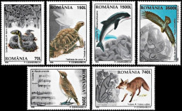 Romania 1996, Native Animals - 6 V. MNH - Sonstige & Ohne Zuordnung